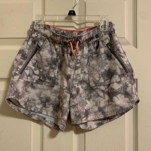Tie dye athletic shorts
